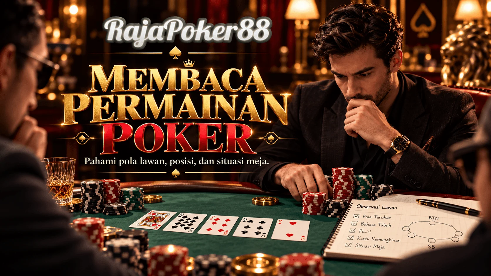 Membaca situasi dan posisi dalam permainan poker